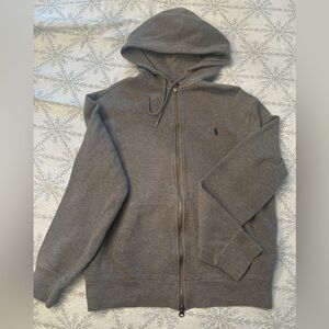 Ralph Lauren Charcoal Zip-Up Hoodie